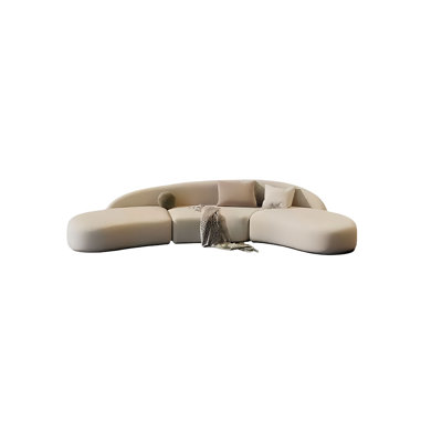 Curved negotiating sofa