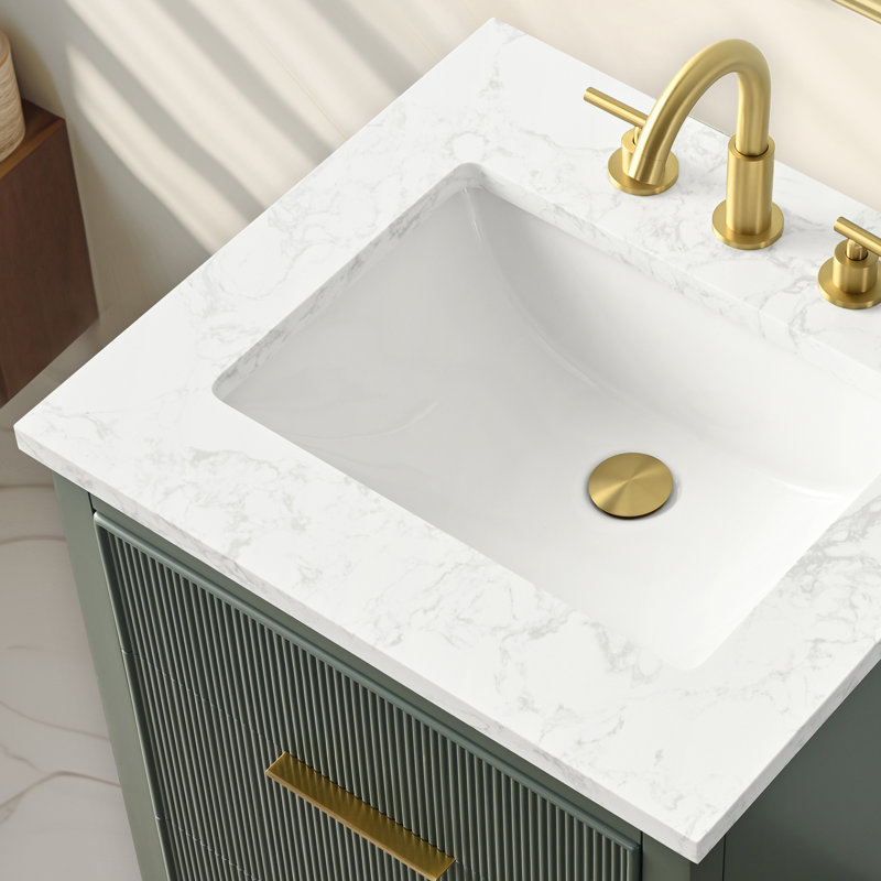 Emma 24" W Single Vanity, Vintage Green