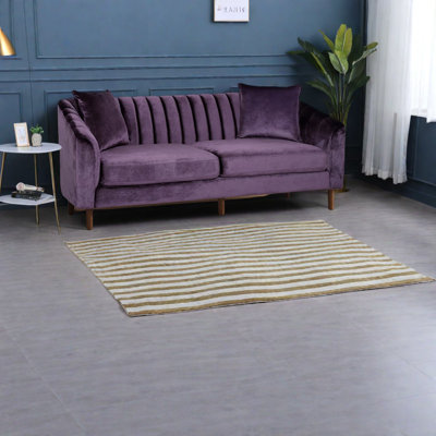Comfortable Velvet 3-seater Sofas, Contemporary Style For Living Room