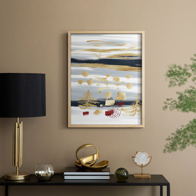 Christmas Holiday Art CLV Framed Print - Solid Wood