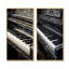 Clés de piano noires et blanches «To Serenity» - ensemble de 2 décorations murales pour piano-2144194272-2144194276