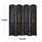 Solal Hinged Foldable Partition 4 Panel Scroll Partition Divider Screen with Faux Leather Detailing