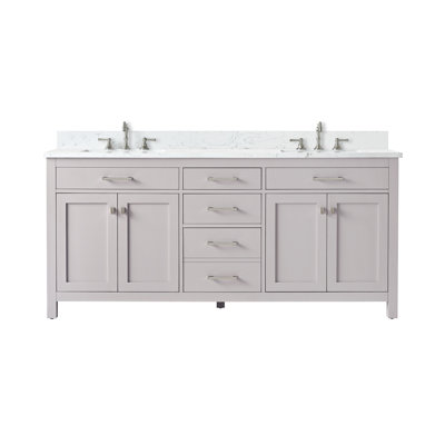 Ajhane 72" Double Bathroom Vanity Set