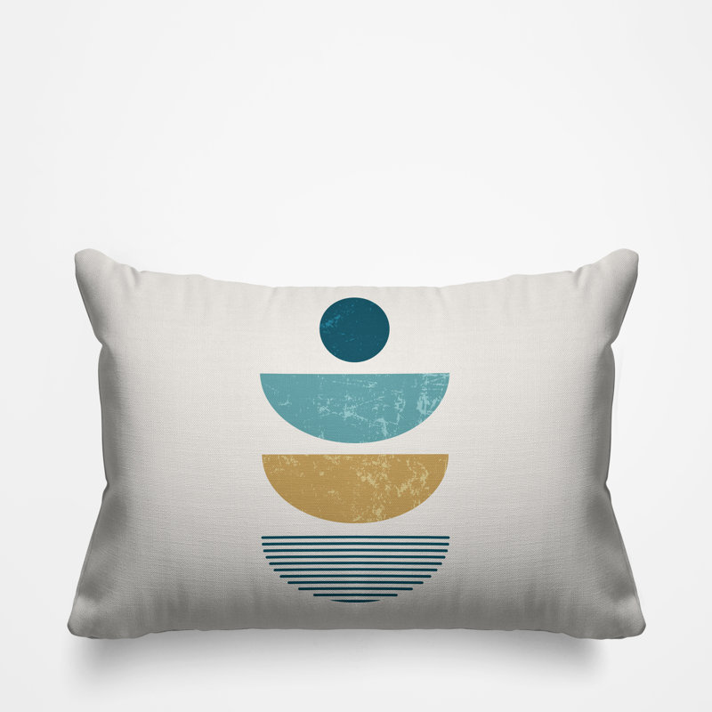 Coussin intérieur / extérieur Carmen Boho, Turquoise