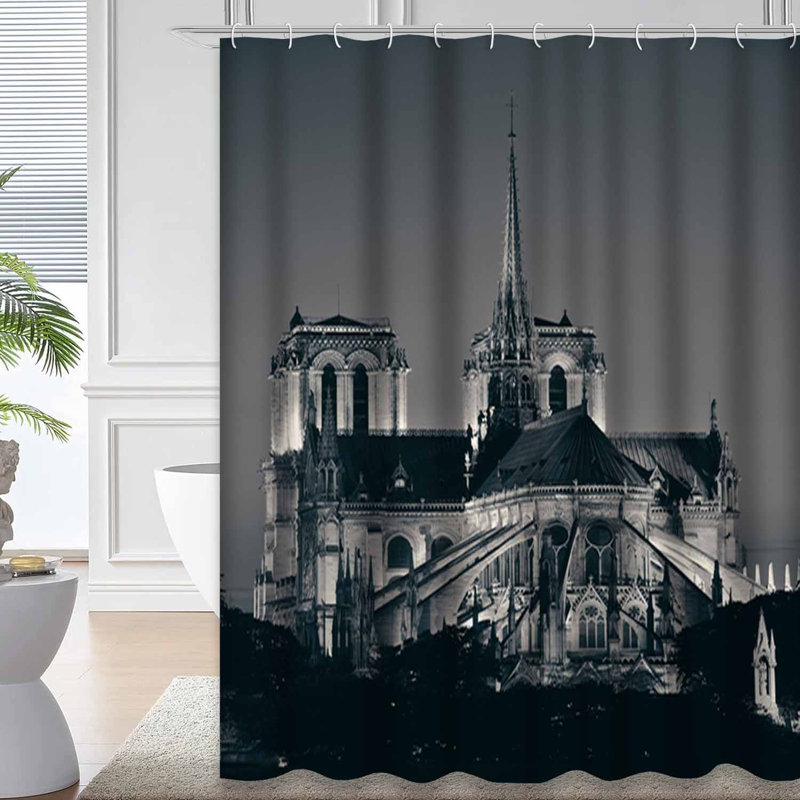 Rideau de douche Paris Dusk, L 72 po x l 84 po