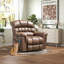 Ensemble de salon surdimensionné en microfibre avec USB et massage chauffant de 41,3 po de largeur-1093628809