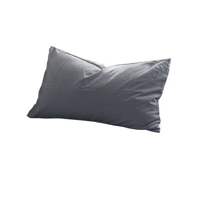 Japanese pillowcase Pillow Case Without Printing Japanese Style Washed Pillow Head Cover Bedding Solid Color Clear And Multi-color Selection Elegant And Not Clear