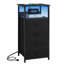 Nightstand with Charging Station Side Table 4 Storage Drawers-863391047