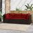 24.8'' Wide Patio Sectional Set with Cushions-1569880822-1569880823