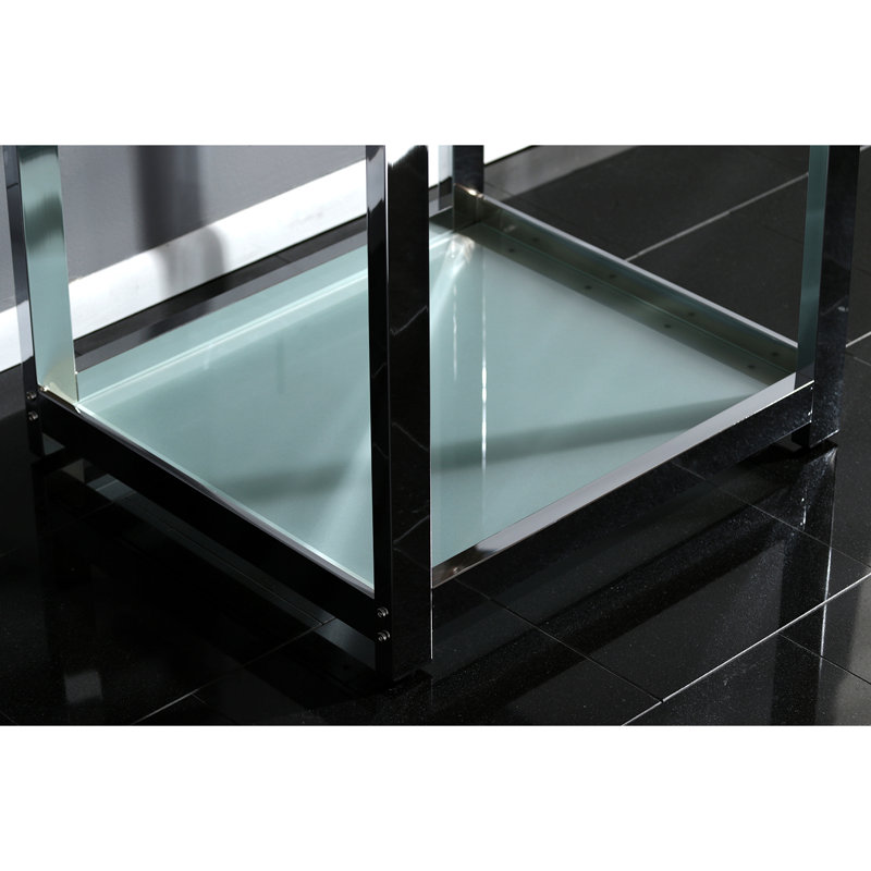 Fauceture 25" Single Bathroom Vanity Set, Polished Chrome