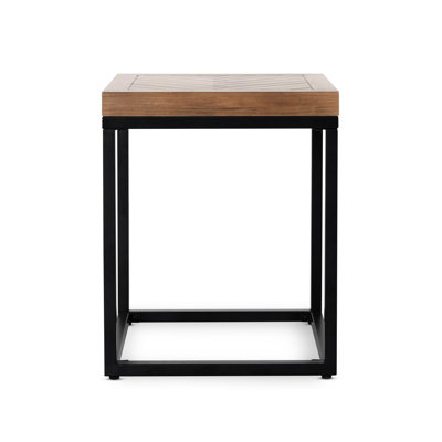 Lenes Solid Wood Top End Table