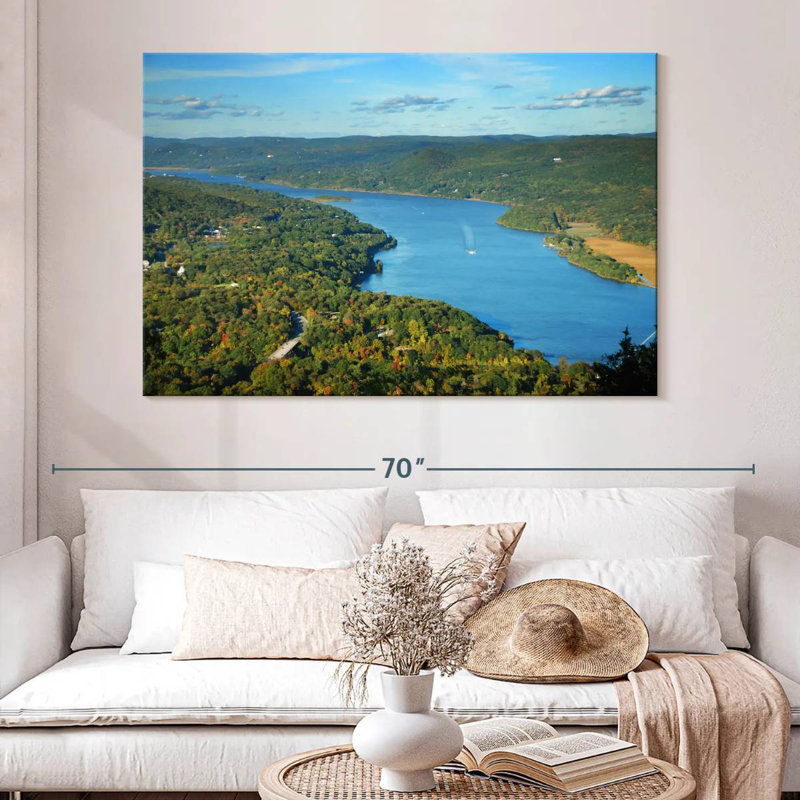 Alvord Hudson River d'en haut, H 34 po x l 51 po