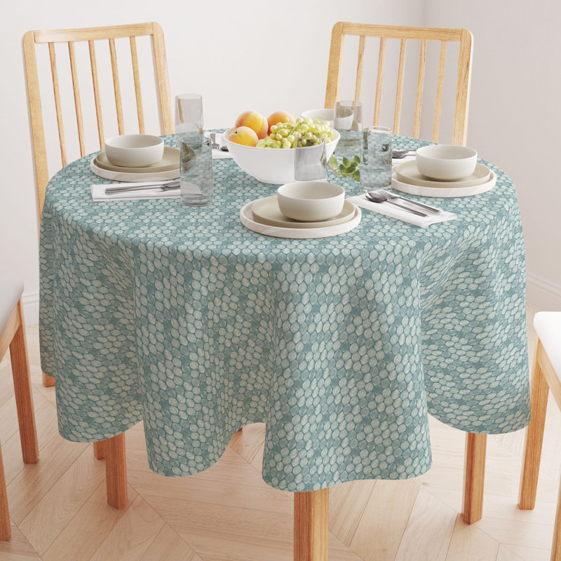 Round Cotton Twill Tablecloth