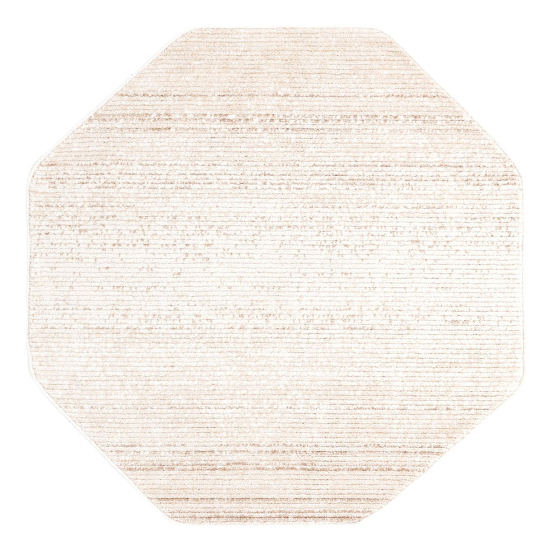 Hulsey Striped Indoor Rug, Octagon 4'1" x 4'1"
