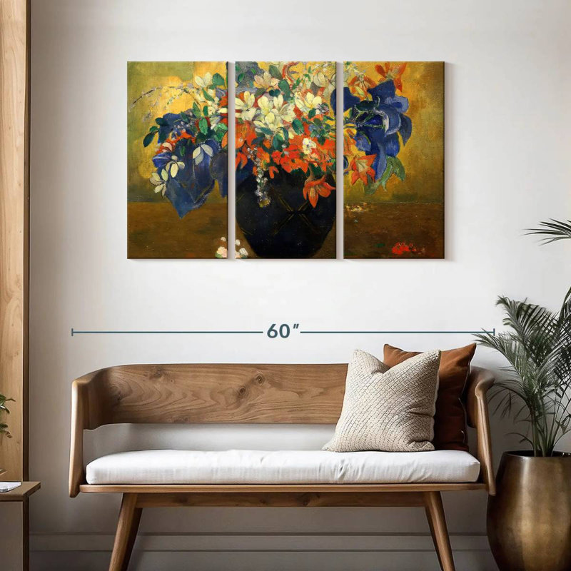 Harnek un vase de fleurs 1896, H 28 po x l 45 po