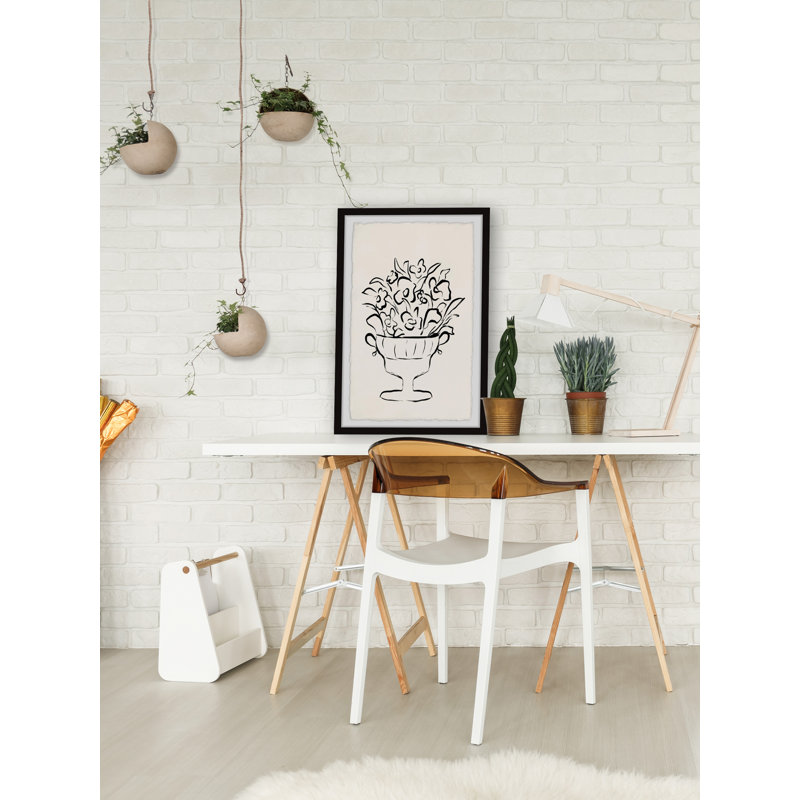 «Wine Cup Flower», reproduction encadrée, H 18 po x l 12 po x P 1,5 po