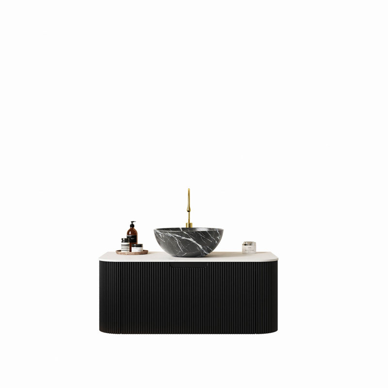 Meuble-lavabo de salle de bain 36 po avec lavabo, lavabo mural 36 po