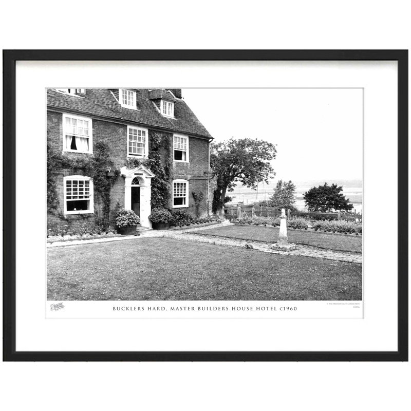 Crookham Village, Swing Bridge On The Canal 1910 by Francis Frith - Single Picture Frame Print, 60cm H x 80cm W x 2.3cm D
