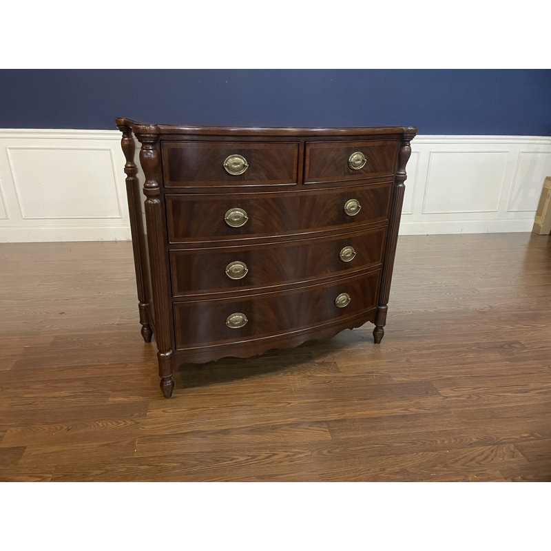Bow Front Mahogany Chest