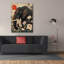 «Black Elephant» par Momart, art mural sur toile-103293708