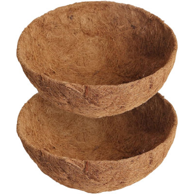Liner For Hanging Baskets Round Fiber Planter Liners Natural Coir Pot Liners For Flower Pots Garden Planters  Fiber Basket Inserts For Indoor Outdoor Plants