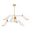 Vest Chandelier (White and Natural Brass)-1737724267