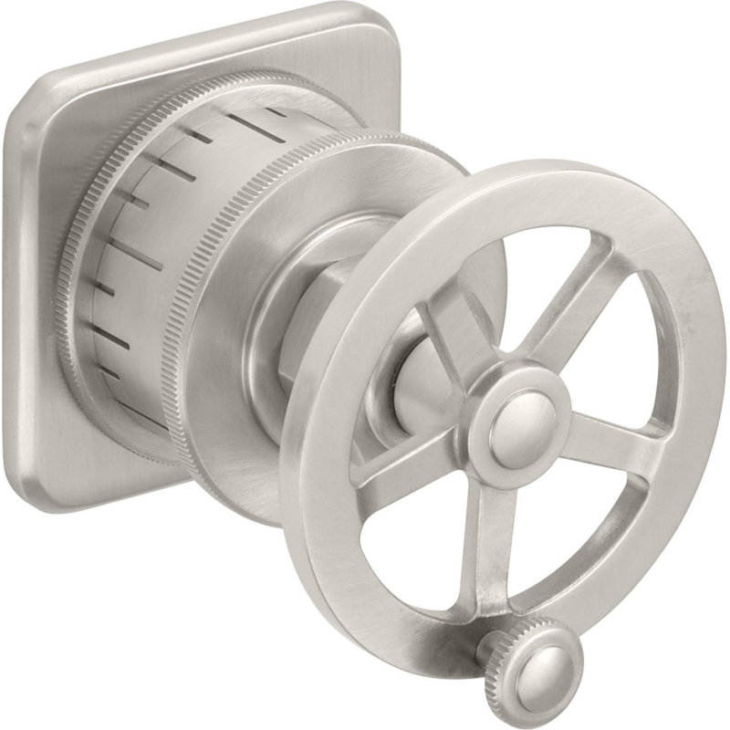Steampunk Bay Wall Or Deck Handle Trim Only, Polished Chrome