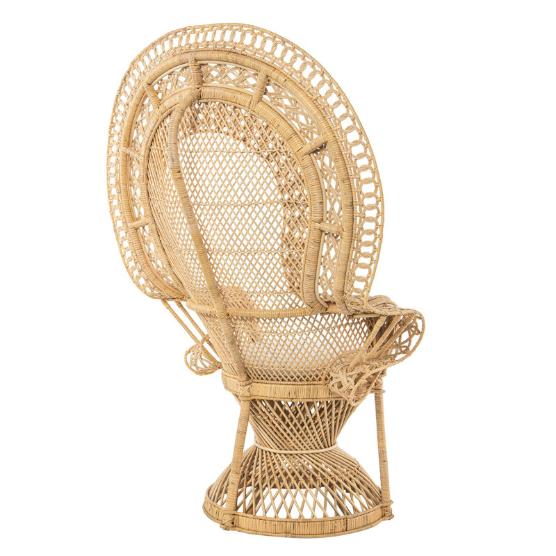 Grand fauteuil Supreme en rotin, naturel