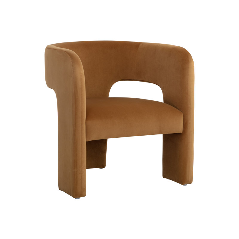 Méridienne de 27,5 po de largeur conforme Lozoya CAL117 - Doré, Polyester doré