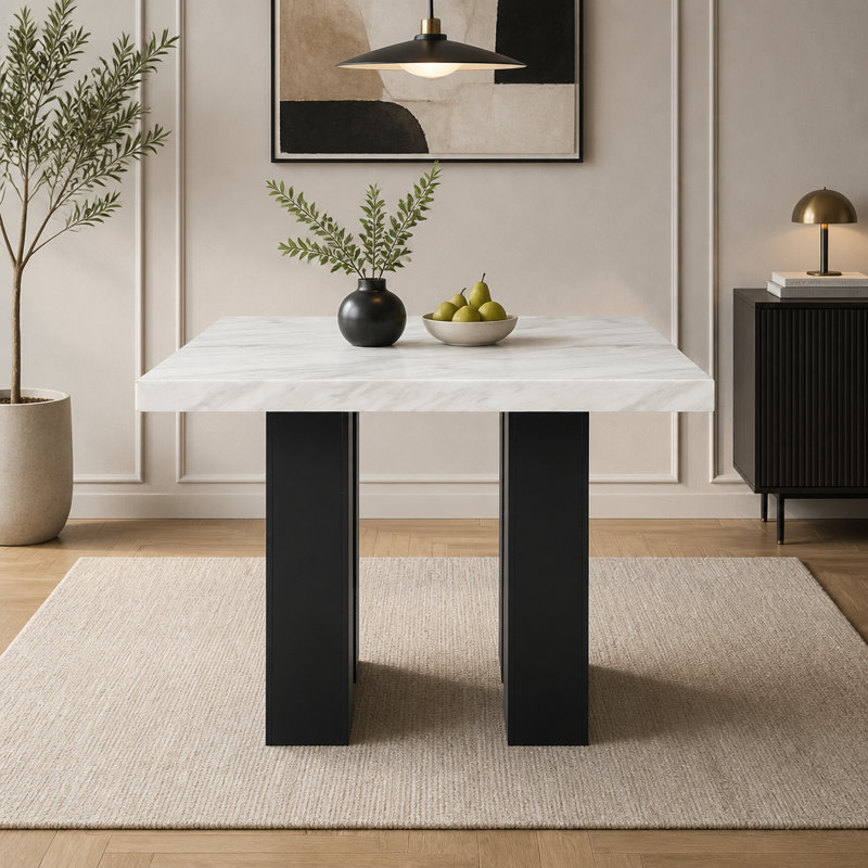 Table de bar blanche MIKHA