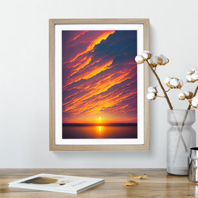 XV1022-572X An Astounding Ocean Sunset - Single Picture Frame Print