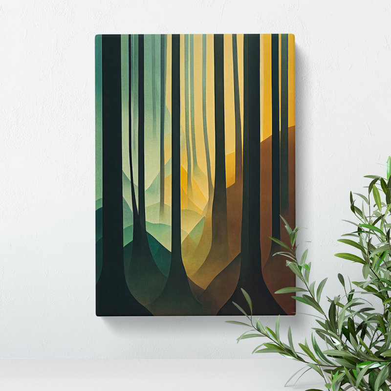 Abstract Autumnal Forest No.2 - Wrapped Canvas, 76cm H x 50cm W x 3cm D
