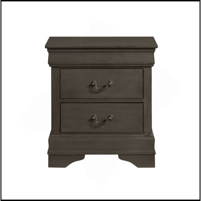 Elegant Nightstand With 2 Drawers