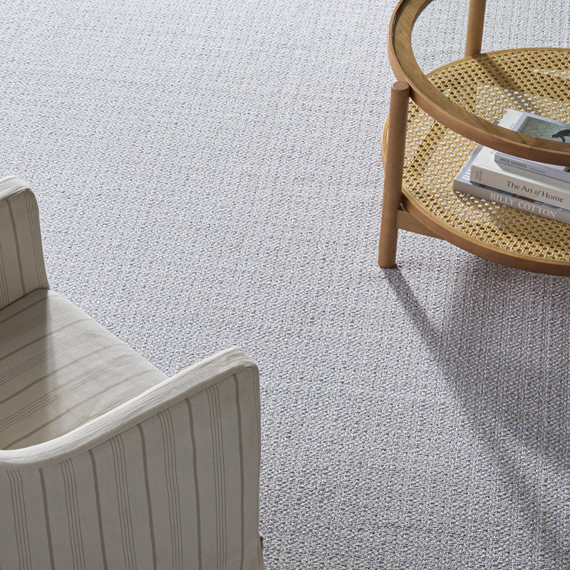 Tapis géométrique en coton tissé à la main Bester, Rectangle 6 pi x 9 pi