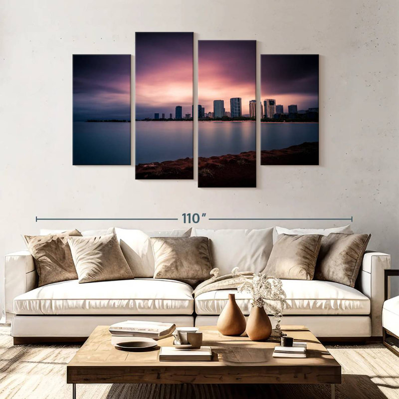 Sireci Honolulu Purple Sunset Skyline