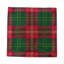 Serviettes cocktail en satin de coton tartan-121871326