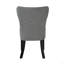 Ensemble de 2 chaises d'appoint Grey Boucle