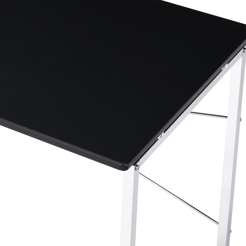 Bureau moderne noir et de chambre à coucher - Option de rangement spacieuse Barre transversale élégante pour un attrait supplémentaire