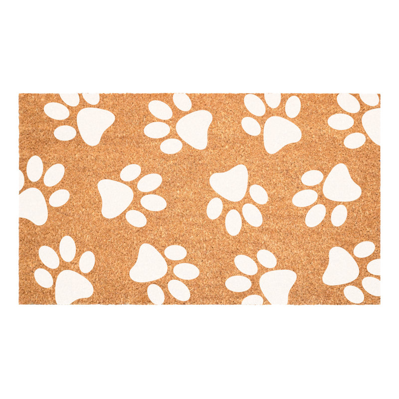 Paillasson Paw, 24" W x 36" L, Blanc