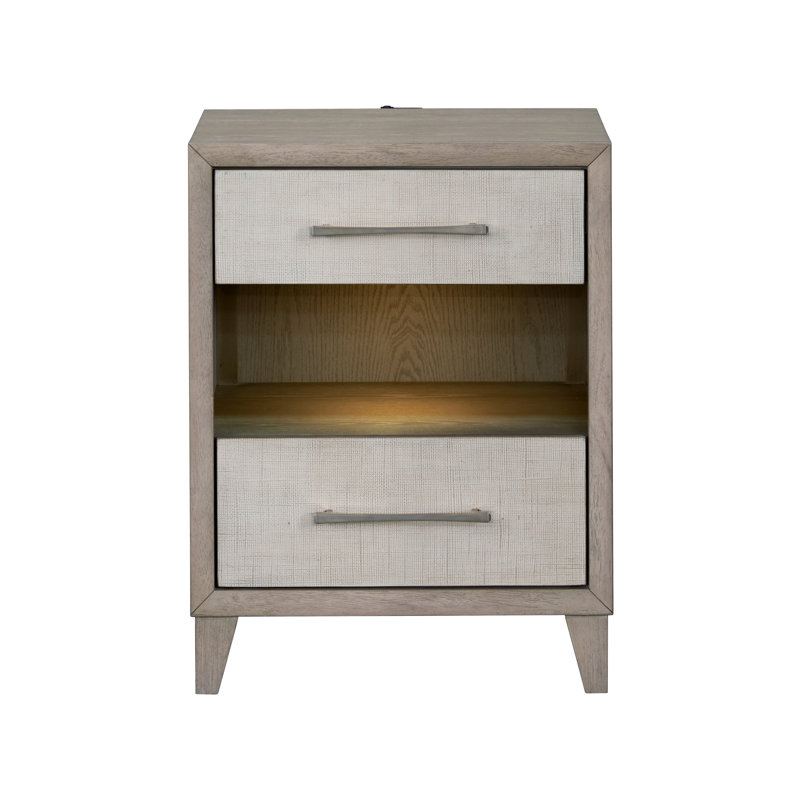 Petite table de chevet 2 tiroirs Cape