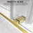 Catalyst 56"- 61" W x 66" H Double Sliding Frameless Shower Tub Door in Brushed Gold with 3/8" Clear Glass-96391538