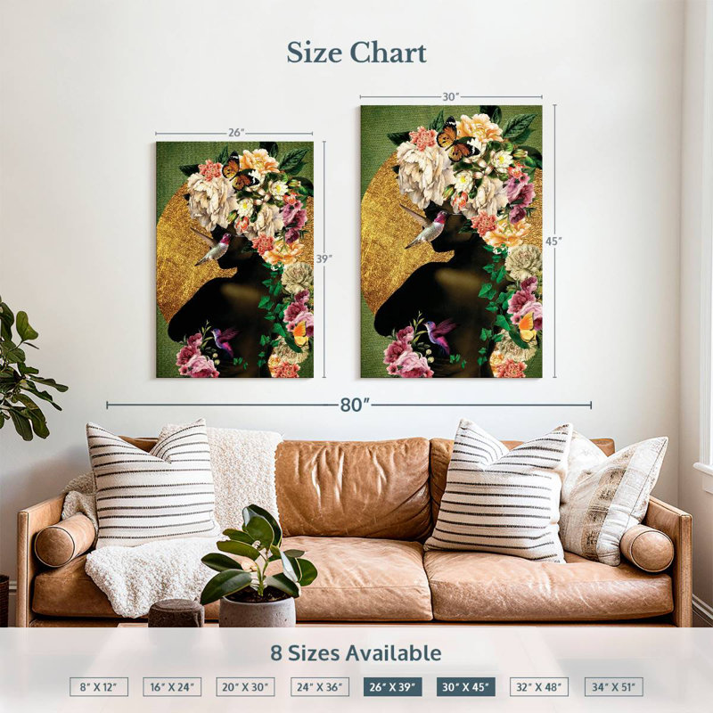 Leisha Destiny Blooming, 39" H x 26" W