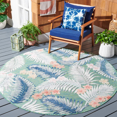 Tapis d'intérieur / extérieur floral Soper Performance