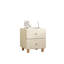 Tables de patio minimalistes blanches en bois massif 15,75 po