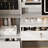 Vanity Desk Set With Sliding Lighted Mirror, Makeup Dressing Table With 4 Drawers & 9 Storage Spaces, Hidden Compartments And Cushioned Stool, White Beauty Furniture For Bedroom