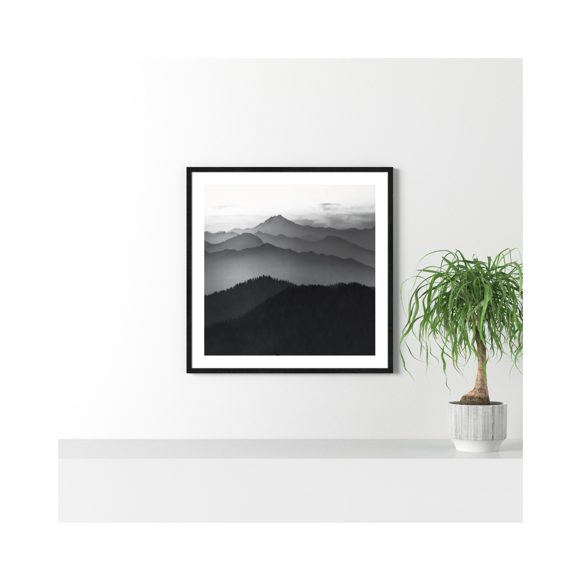 Cascades by Danita Delimont, Black Framed, 32" H x 32" W x 0.75" D
