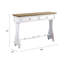 Console au fini blanc antique