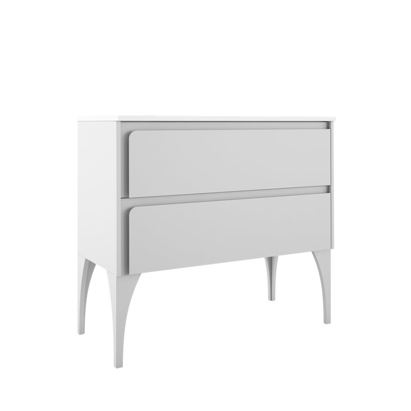 Base de meuble-lavabo simple Cordoba 32 seulement, Blanc