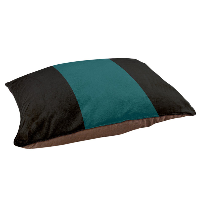 Coussin d'extérieur Memphis, Noir / Vert, Très grand (l 50 po x P 40 po x H 17 po)