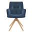 Chaise de bureau pivotante en tissu Jadel -658502820